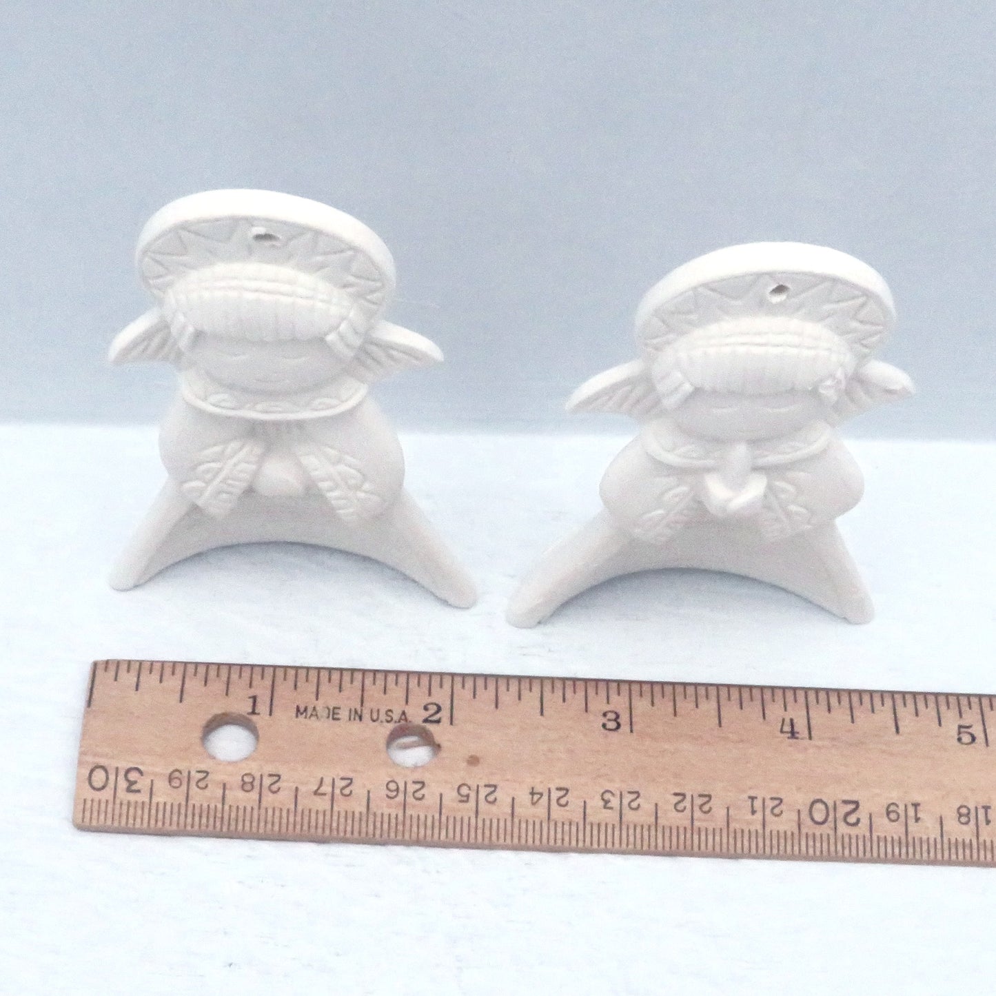 Handmade Unpainted Ceramic Angel Ornament / Angel Pendant / Angel Decorations / Angel Lover Gift / Christmas Tree Ornament / Ready to Paint