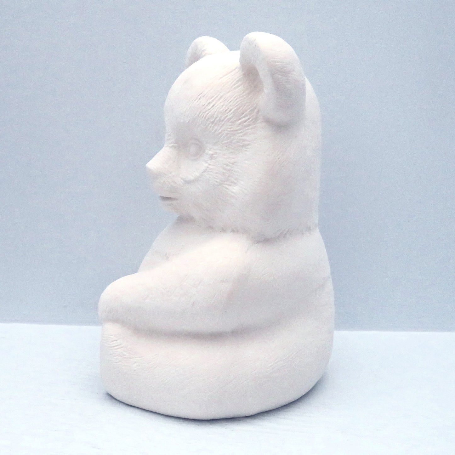 Handmade Ready to Paint Ceramic Panda Figurine, Unpainted Panda Statue, Paintable Ceramic Bisqueware, Panda Lover Gift, Panda Decor