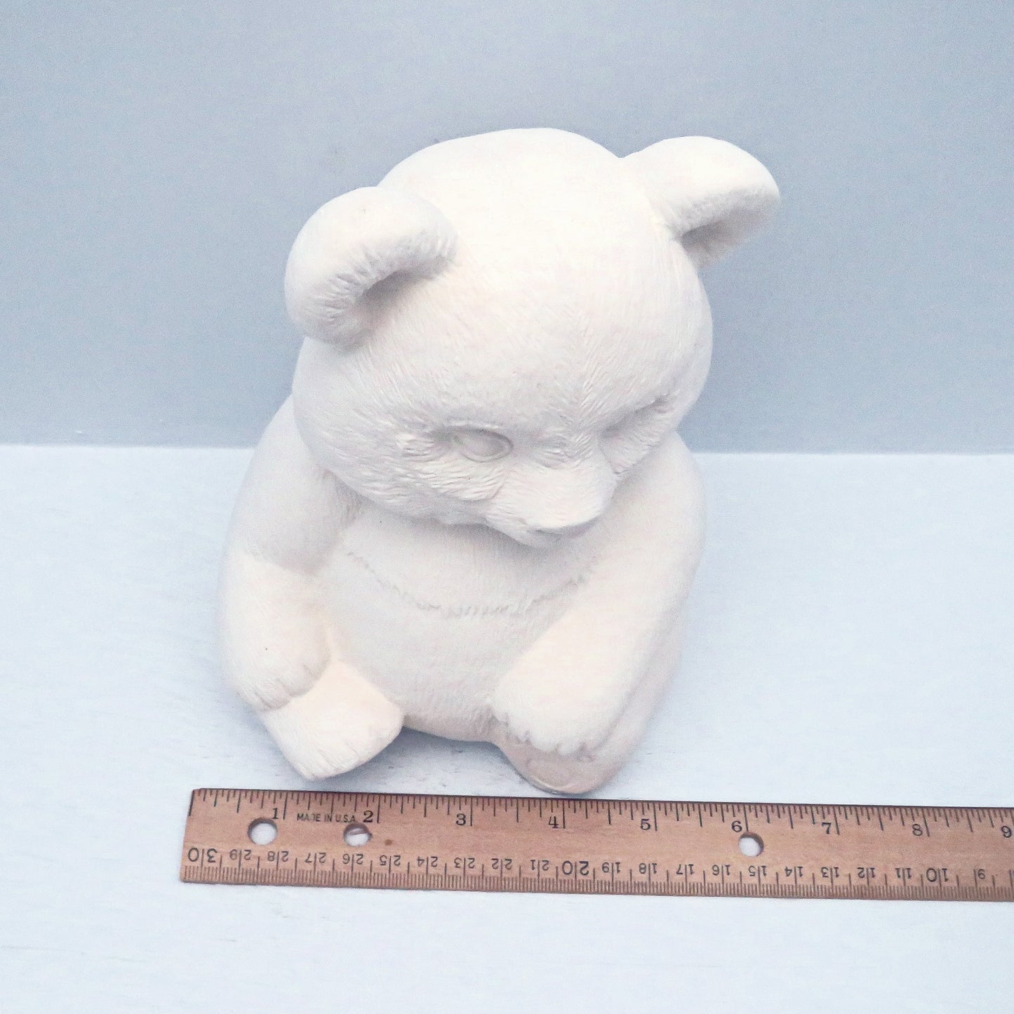 Handmade Ready to Paint Ceramic Panda Figurine, Unpainted Panda Statue, Paintable Ceramic Bisqueware, Panda Lover Gift, Panda Decor