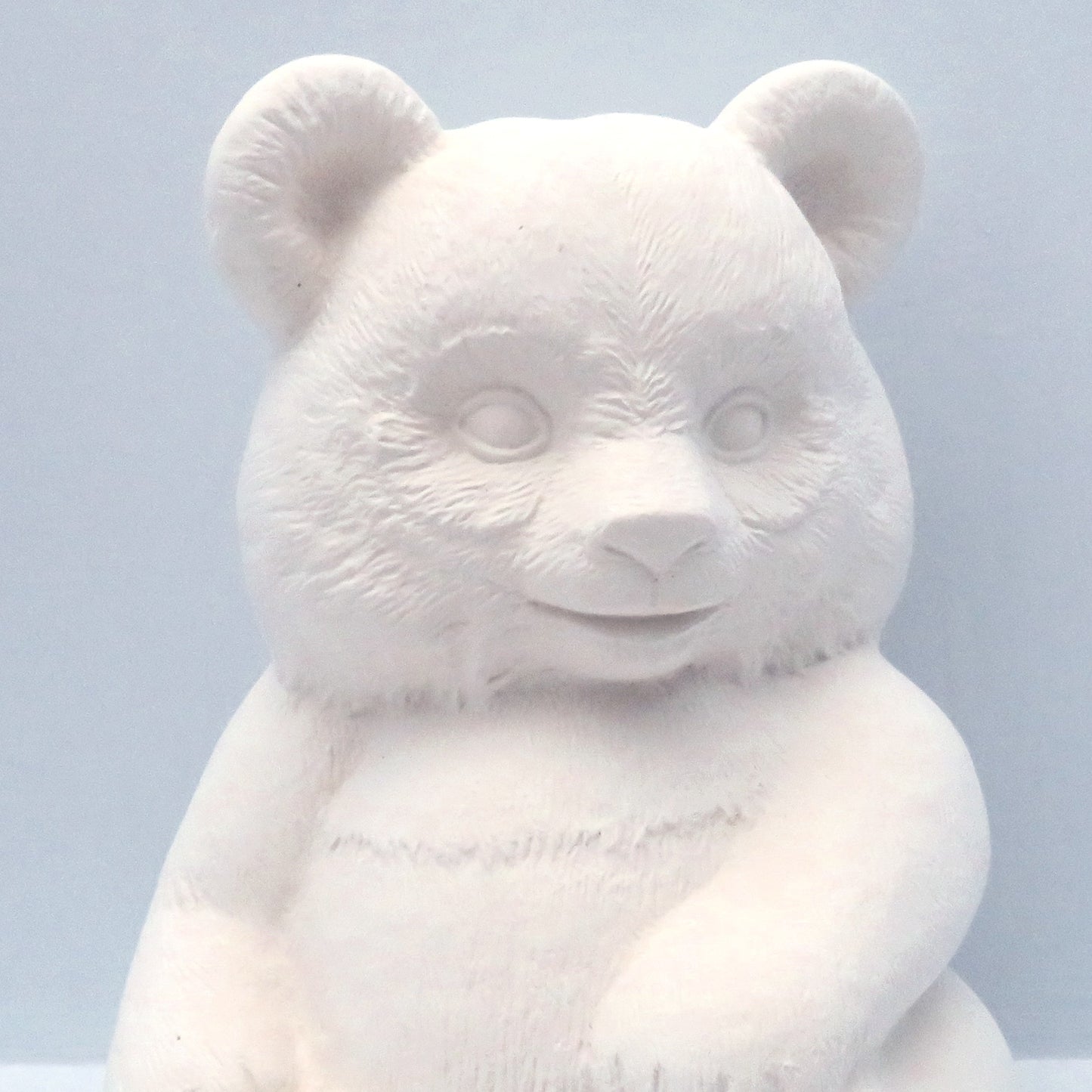 Handmade Ready to Paint Ceramic Panda Figurine, Unpainted Panda Statue, Paintable Ceramic Bisqueware, Panda Lover Gift, Panda Decor