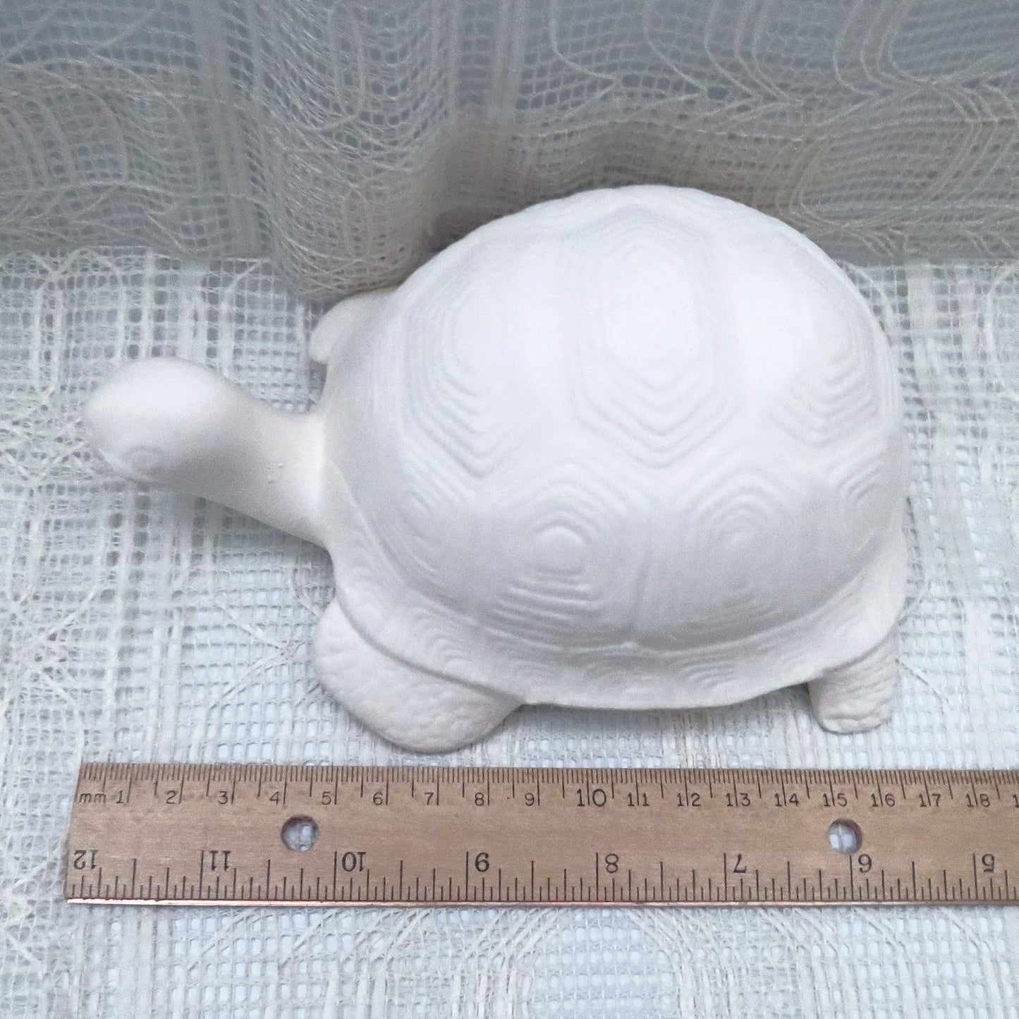 Unpainted Ceramic Turtle Figurine, Handmade Ceramic Bisque, Ready to Paint Turtle Statue, Ceramics To Paint, Paintable Ceramics