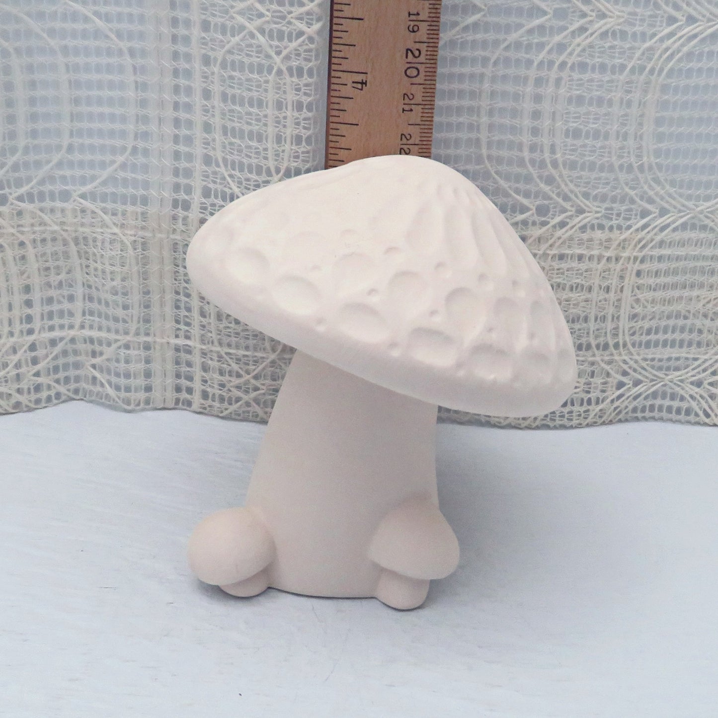 Handmade Ready to Paint Ceramic Mushroom Figurine, Ceramics to Paint, Paintable Ceramic Mushroom Statue, Housewarming Gift