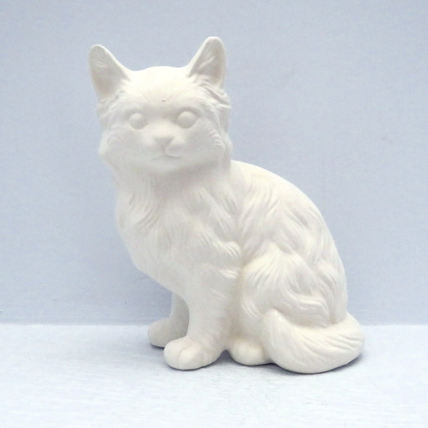 Unpainted Ceramic Bisque Cat Figurine / Cat Statue / Bisqueware / Ceramics to Paint / Paintable Ceramics / Cat Lover Gift / Cat Decor