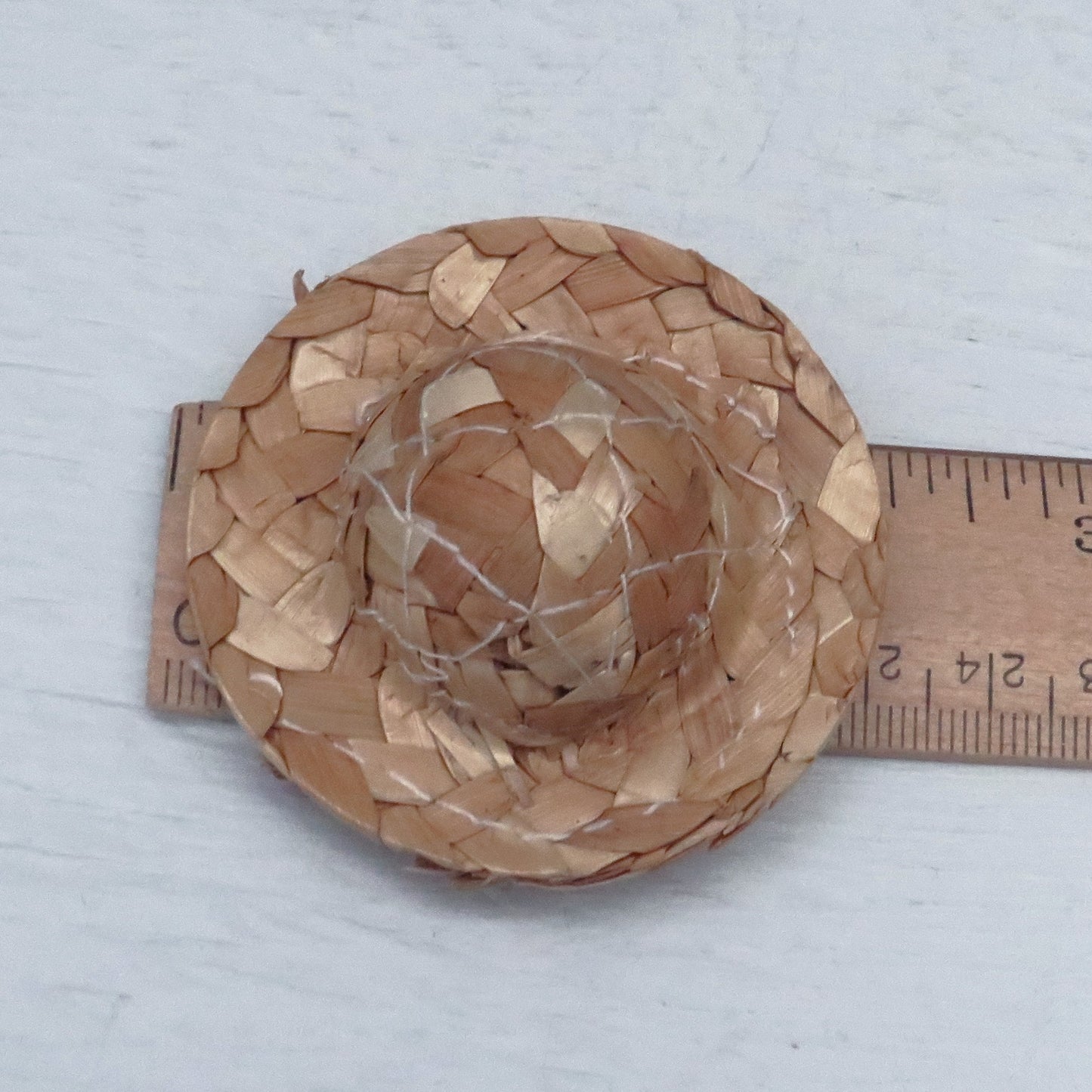 Tiny Straw Hat for Ceramic Figurines, Hat Ornaments.