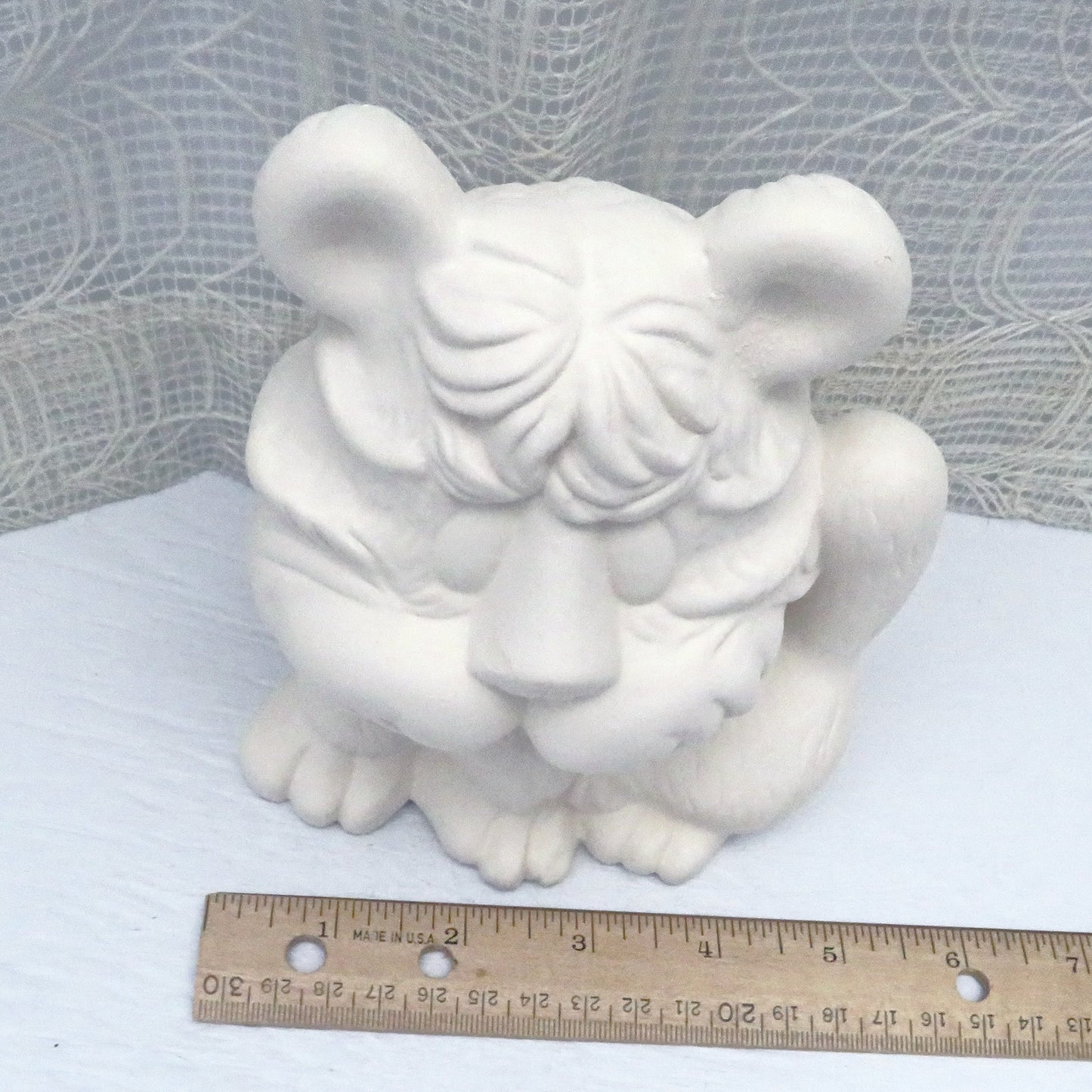 Handmade Ready to Paint Ceramic Bisque Tiger Figurine, Unpainted Tiger Statue, Ceramics to Paint, Paintable Ceramics,Tiger Decor