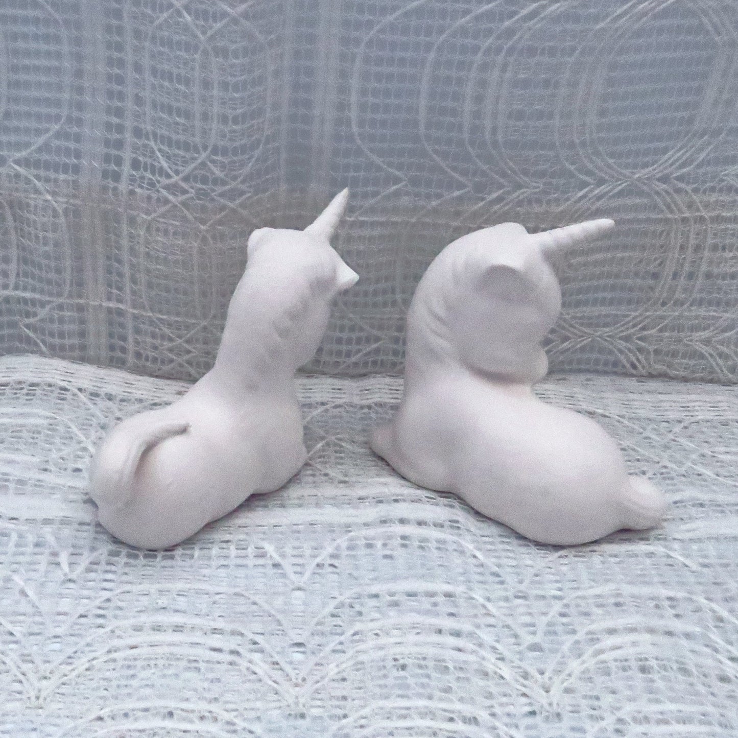 Handmade Ready to Paint Ceramic Unicorn Figurines, Ceramics to Paint, Paintable Ceramic Unicorn Statues, Mythical Animals, Fantasy Creatures