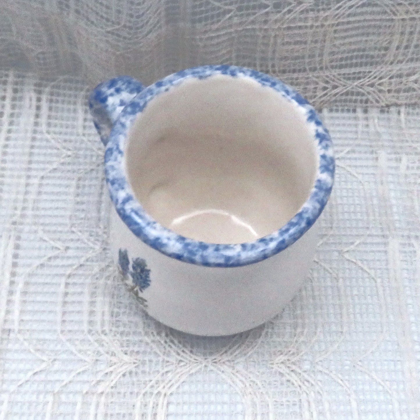 Handmade Ceramic Coffee Mug, Coffee Cup, Tea Cup, Bluebonnet Mug, Floral Cup, Texas Decor, Made in Texas, Texas Gift, White and Blue Cup