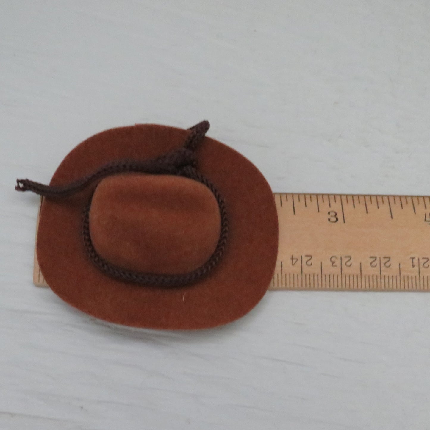Miniature Brown Cowboy Hat Ornament for Ceramic Figurines