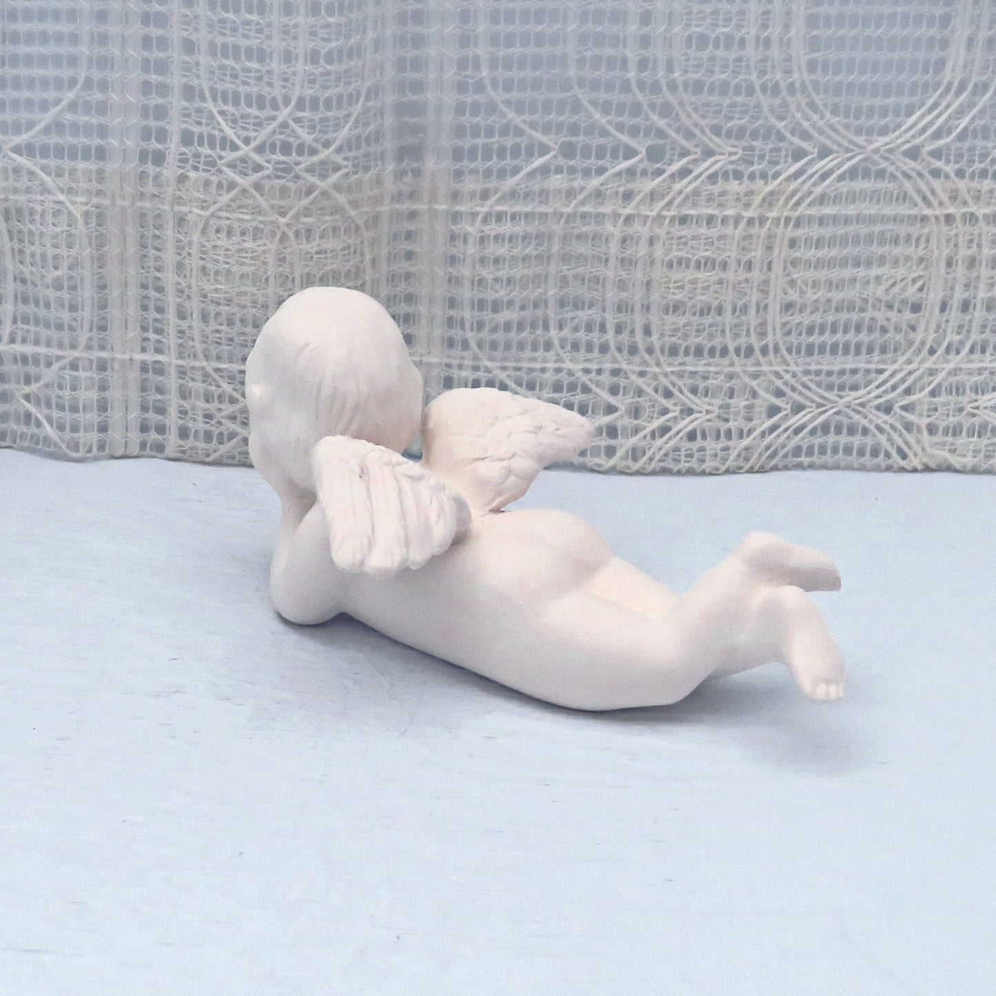 Unpainted Ceramic Angel / Ceramic Bisque / Ready to Paint  / Cherub Angel / Angel Figurine / Ceramic Angel Statue / Ceramics To Paint