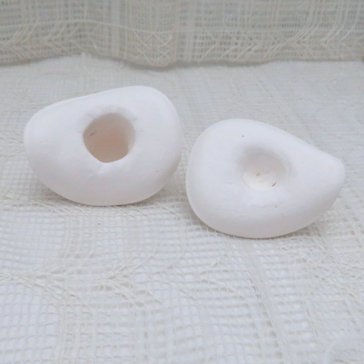 Handmade Unpainted Ceramic Bisque Cowboy Hats / Set of 2 Ceramic Hats To Paint / Ready to Paint / Cowboy Decor / Cowboy Gift