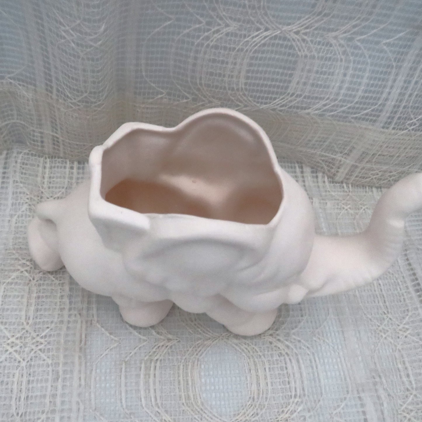 Ready to Paint Handmade Ceramic Bisque Elephant Pot Figurine / Elephant Decor / Elephant Gift / Paintable Ceramics / DIY Ceramics