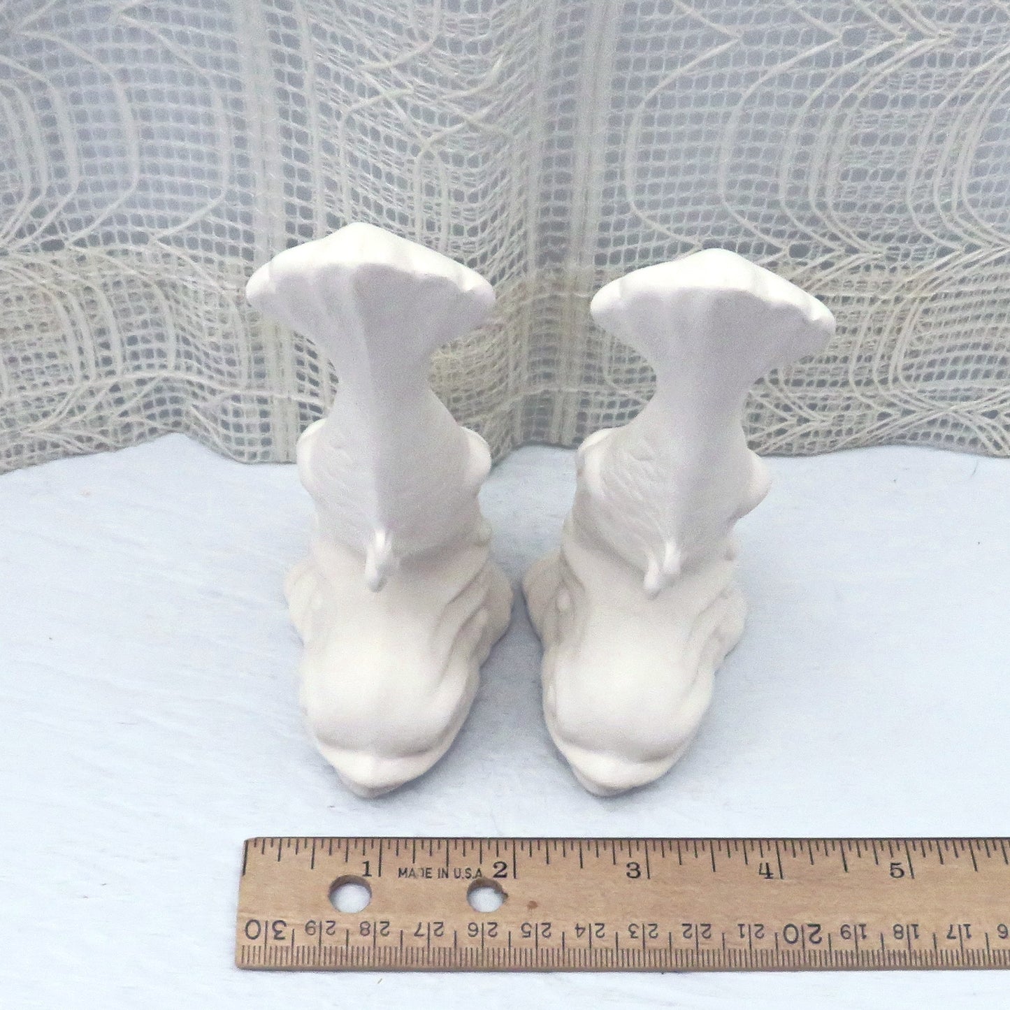 Handmade Unpainted Ceramic Fish Figurine, Ready to Paint Ceramic Fish Statues, Arts And Crafts Kit