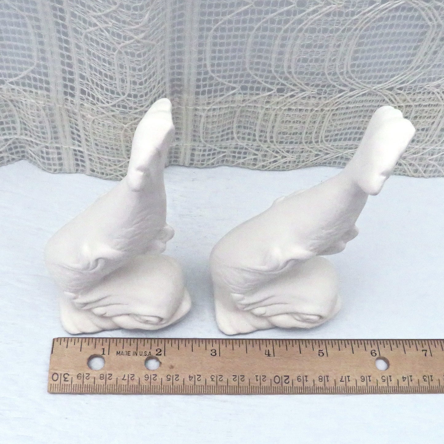 Handmade Unpainted Ceramic Fish Figurine, Ready to Paint Ceramic Fish Statues, Arts And Crafts Kit