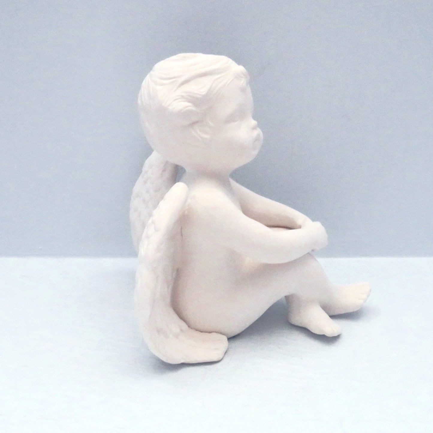 Large Handmade Ready to Paint Ceramic Cherub Angel Figurine / Paintable Ceramic Angel Statue / Angel Decor / Angel Gift / Ceramics to Paint