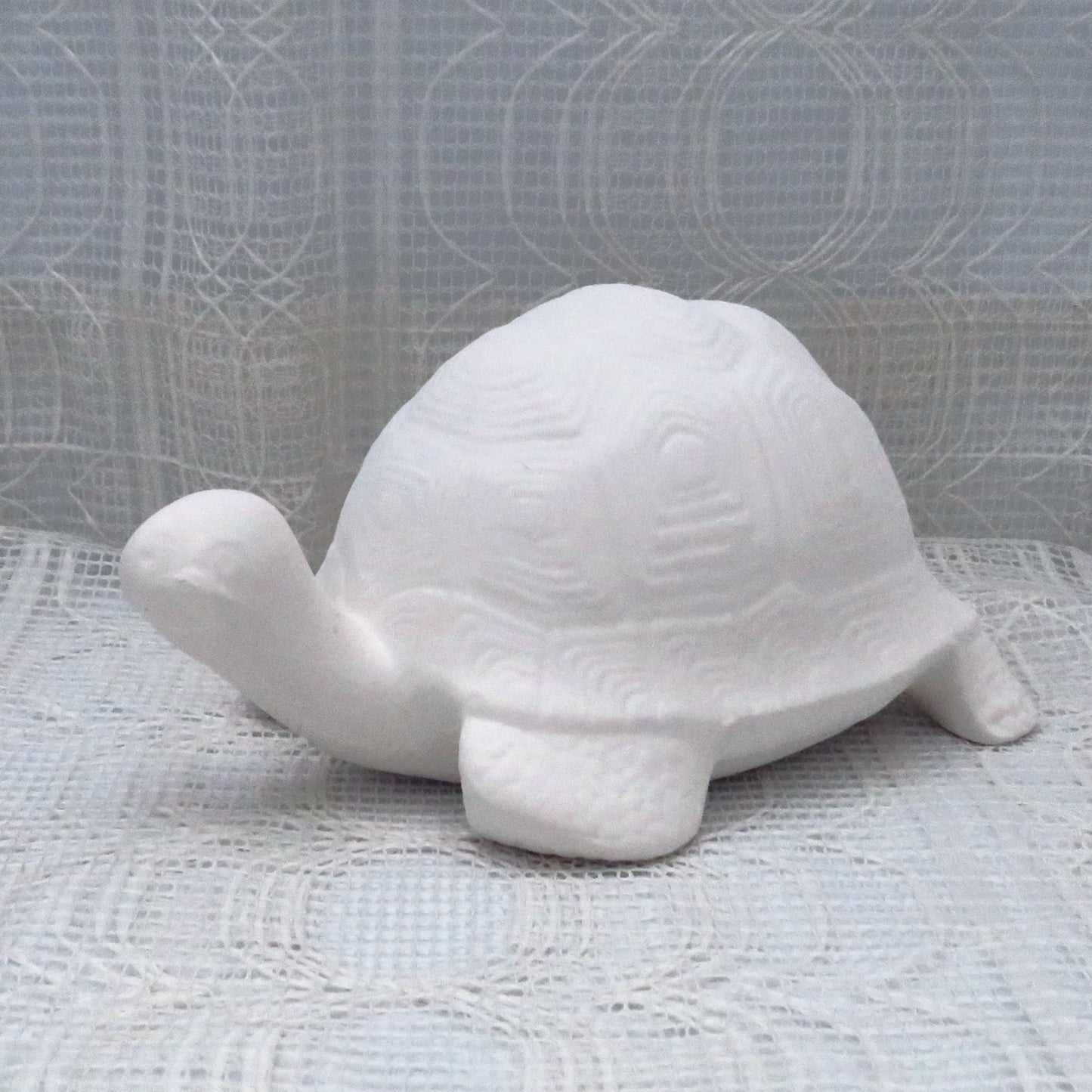 Unpainted Ceramic Turtle Figurine, Handmade Ceramic Bisque, Ready to Paint Turtle Statue, Ceramics To Paint, Paintable Ceramics