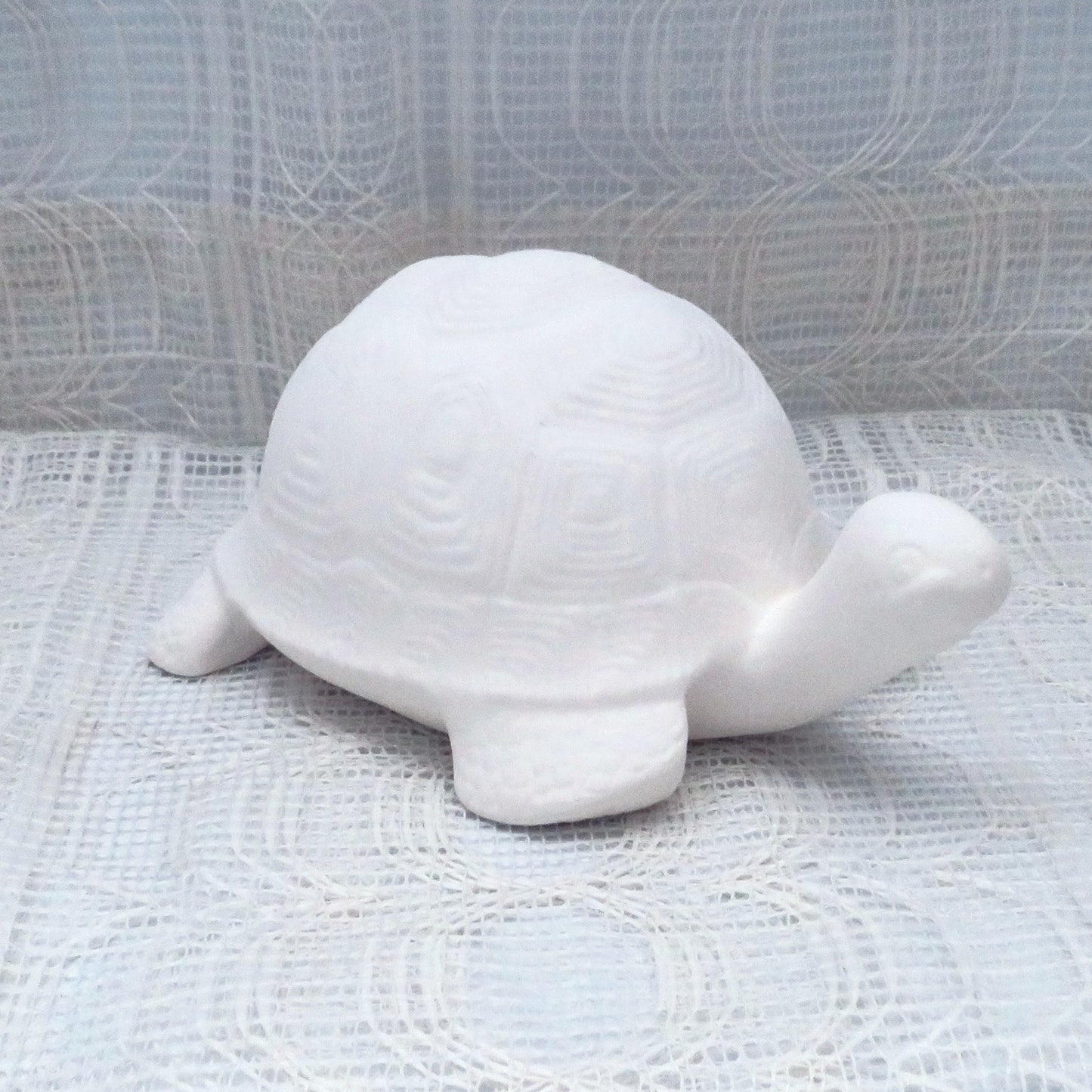 Unpainted Ceramic Turtle Figurine, Handmade Ceramic Bisque, Ready to Paint Turtle Statue, Ceramics To Paint, Paintable Ceramics