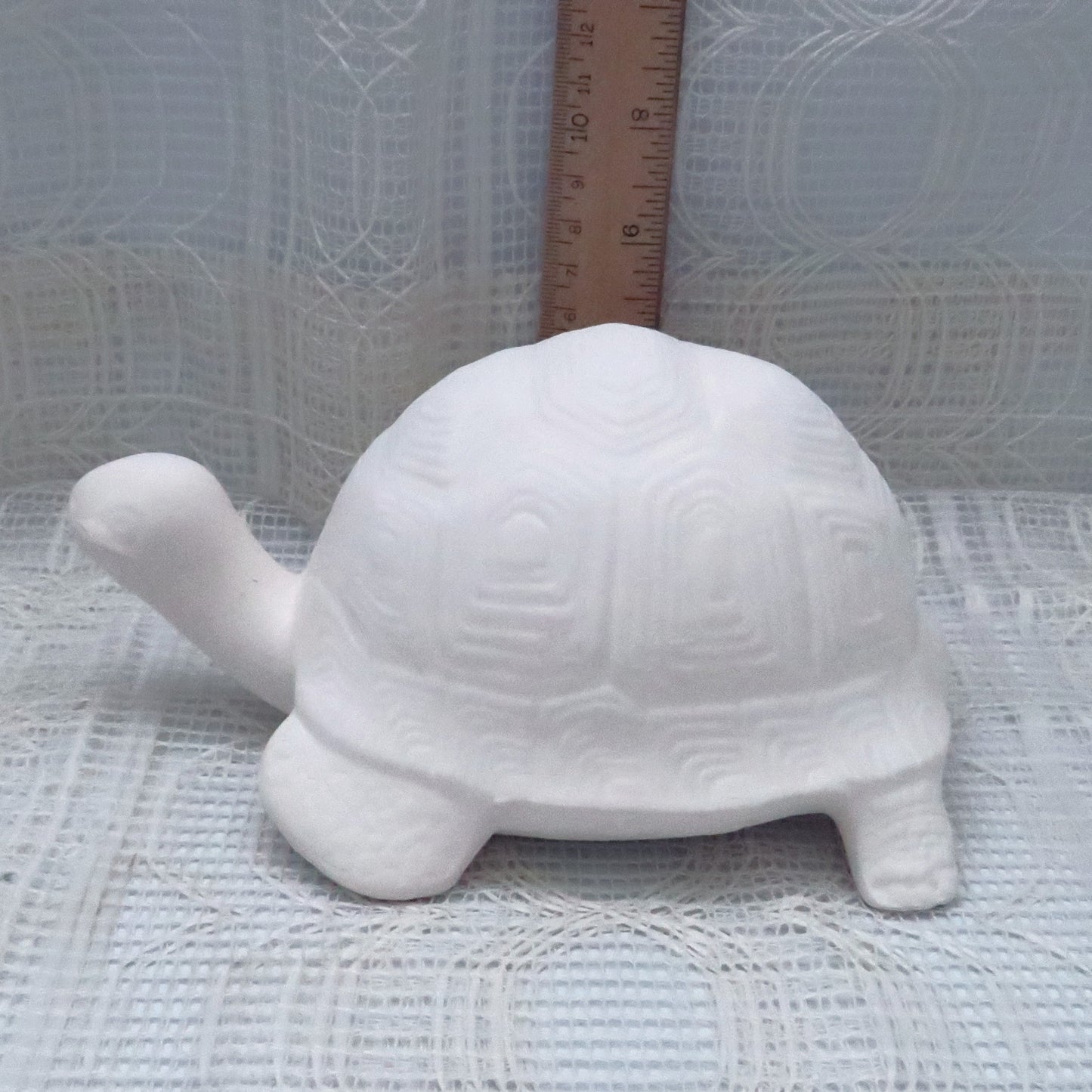 Unpainted Ceramic Turtle Figurine, Handmade Ceramic Bisque, Ready to Paint Turtle Statue, Ceramics To Paint, Paintable Ceramics