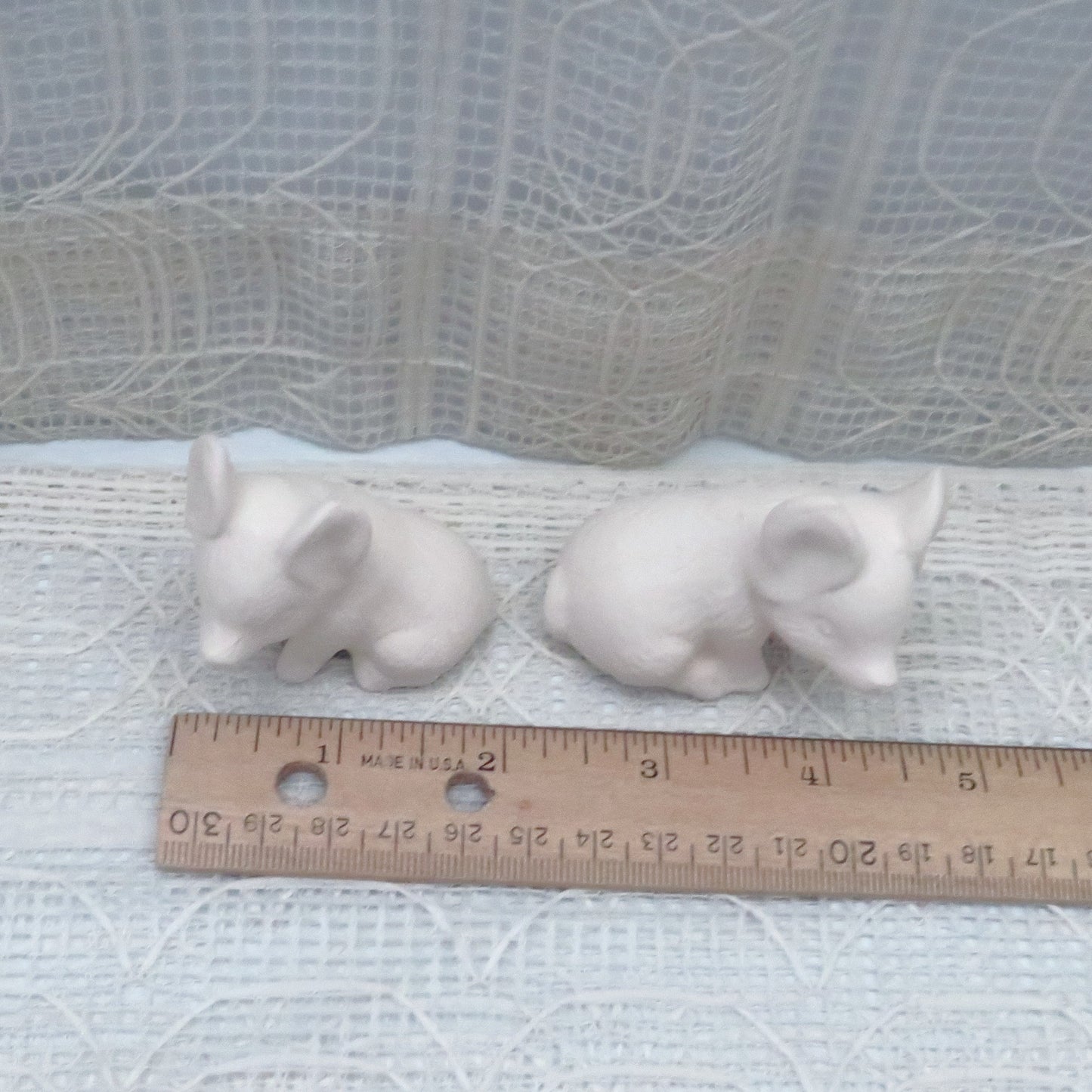 Unpainted Ceramic Bisque Pig Figurines / Pig Statues / Ready to Paint / Ceramics to Paint / Paintable Ceramics / Pig Decor / Pig Lover Gift