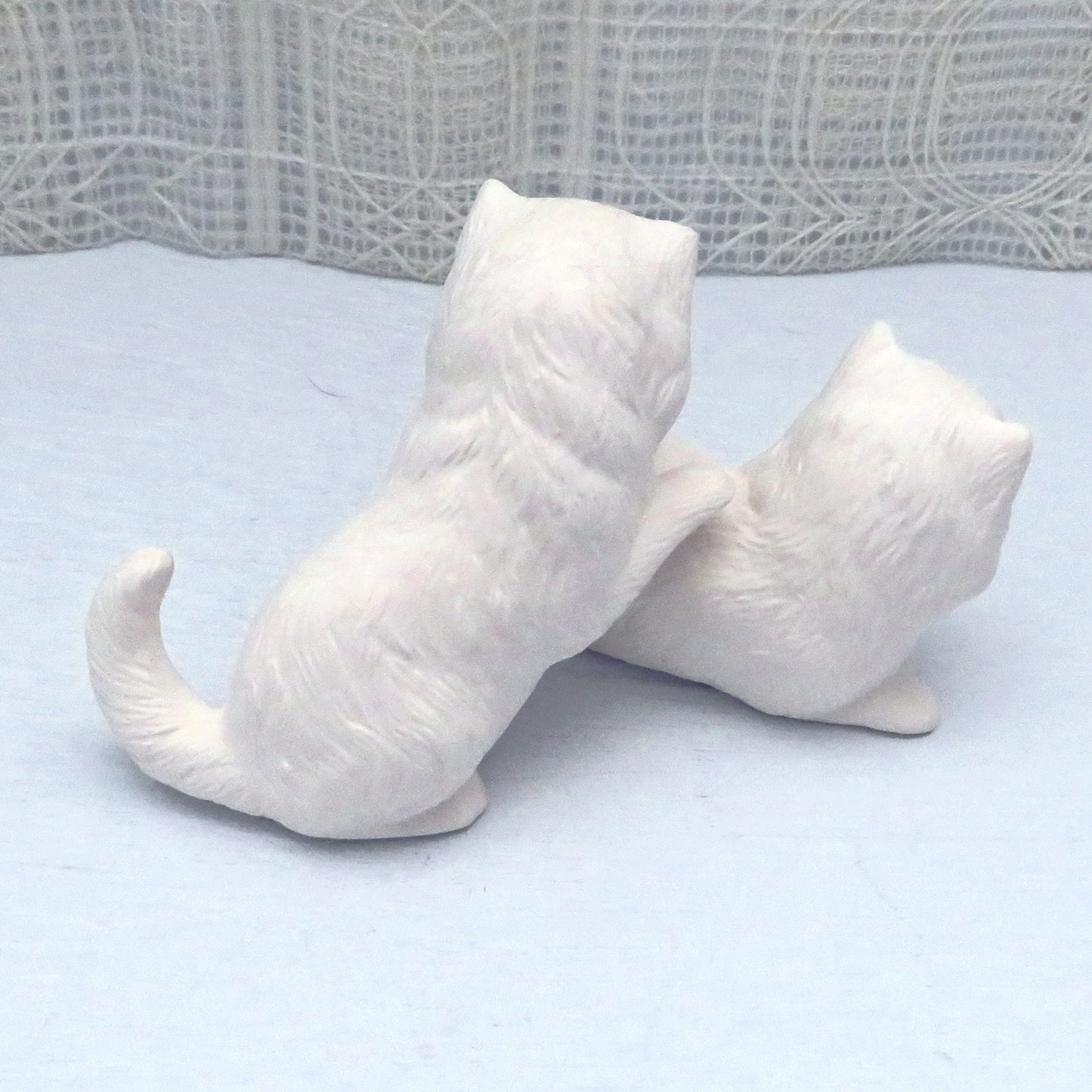 Handmade Ready to Paint Ceramic Cat Figurine / Cat Statue / Ceramics to Paint / Bisque Ware / Ceramic Bisque / Paintable Ceramics /Cat Gift