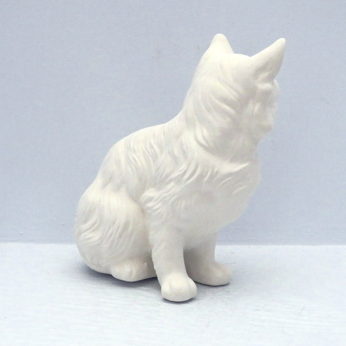 Unpainted Ceramic Bisque Cat Figurine / Cat Statue / Bisqueware / Ceramics to Paint / Paintable Ceramics / Cat Lover Gift / Cat Decor