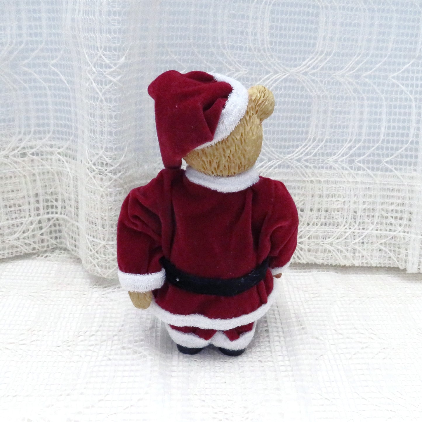 Vintage Santa Bear with Red Jacket and Bag of Toys