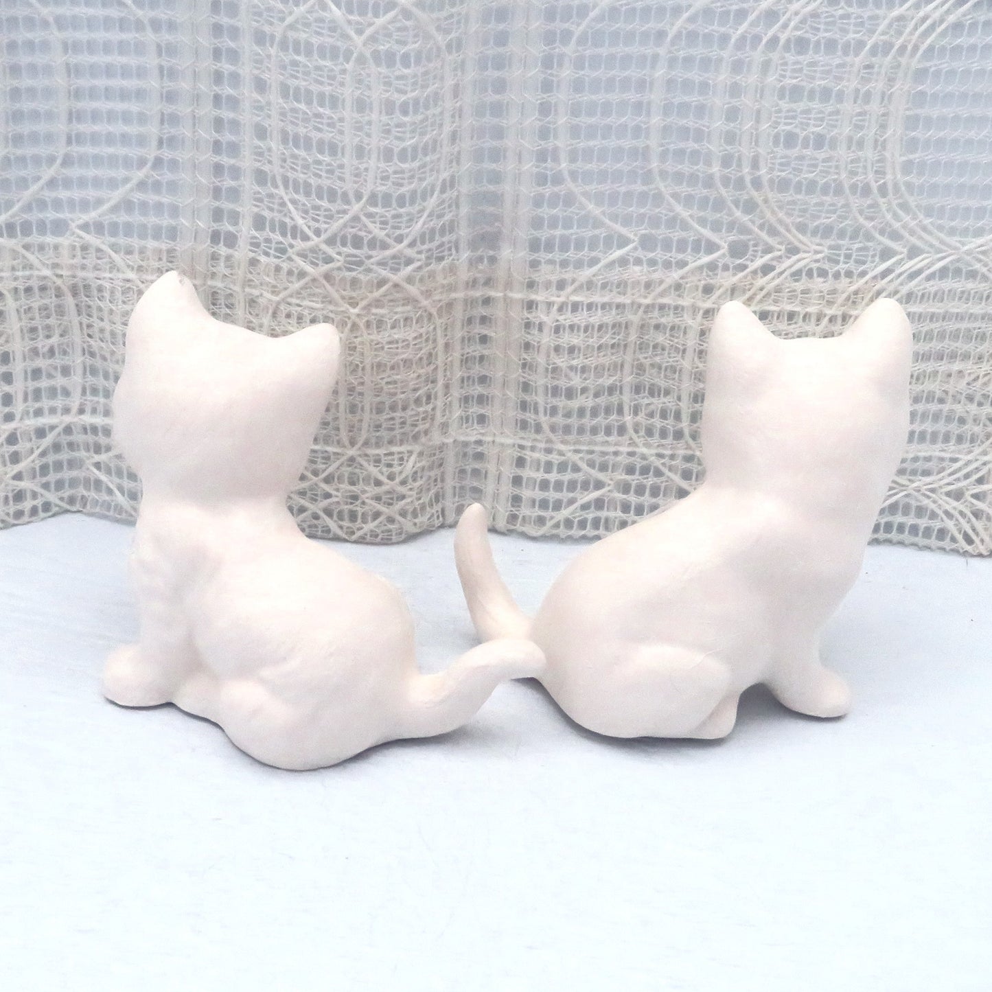 Handmade Ceramic Bisque Cat Figurines, Unpainted Ceramic Cat Statues  Ceramic Cat Art Kit, Paintable Ceramics, Ready to Paint Ceramic Cat Figurines