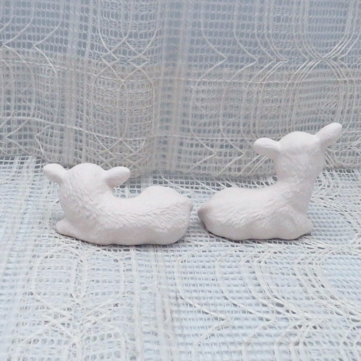 Unpainted Ceramic Cow Figurines / Ready to Paint / Cow Statues / Paintable Ceramics / Ceramics to Paint / Bisqueware / Cow Lover Gift