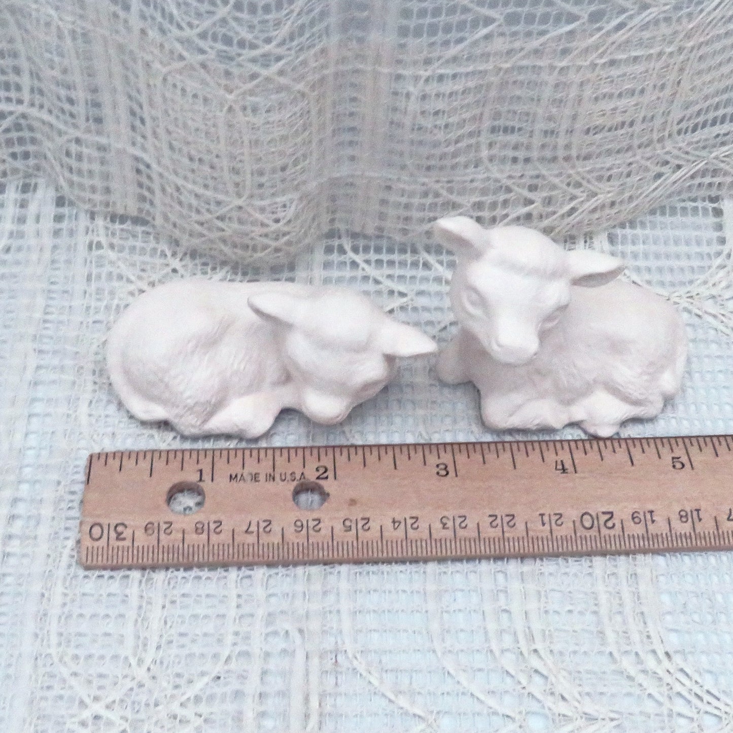 Unpainted Ceramic Cow Figurines / Ready to Paint / Cow Statues / Paintable Ceramics / Ceramics to Paint / Bisqueware / Cow Lover Gift