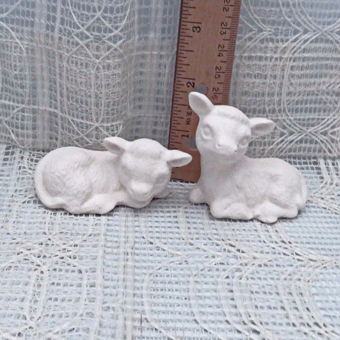 Unpainted Ceramic Cow Figurines / Ready to Paint / Cow Statues / Paintable Ceramics / Ceramics to Paint / Bisqueware / Cow Lover Gift
