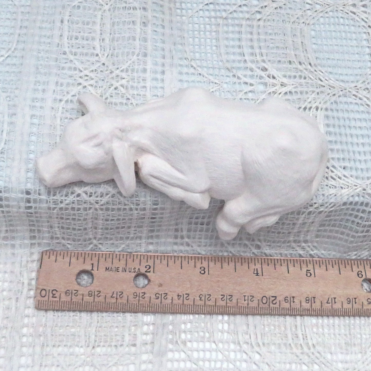 Handmade Paintable Ceramic Bisque Cow Figurine, Ceramics to Paint, Unpainted Ceramics, Bisque Ware, Ready to Paint Ceramic Cow Statue, Cow Lover Gift