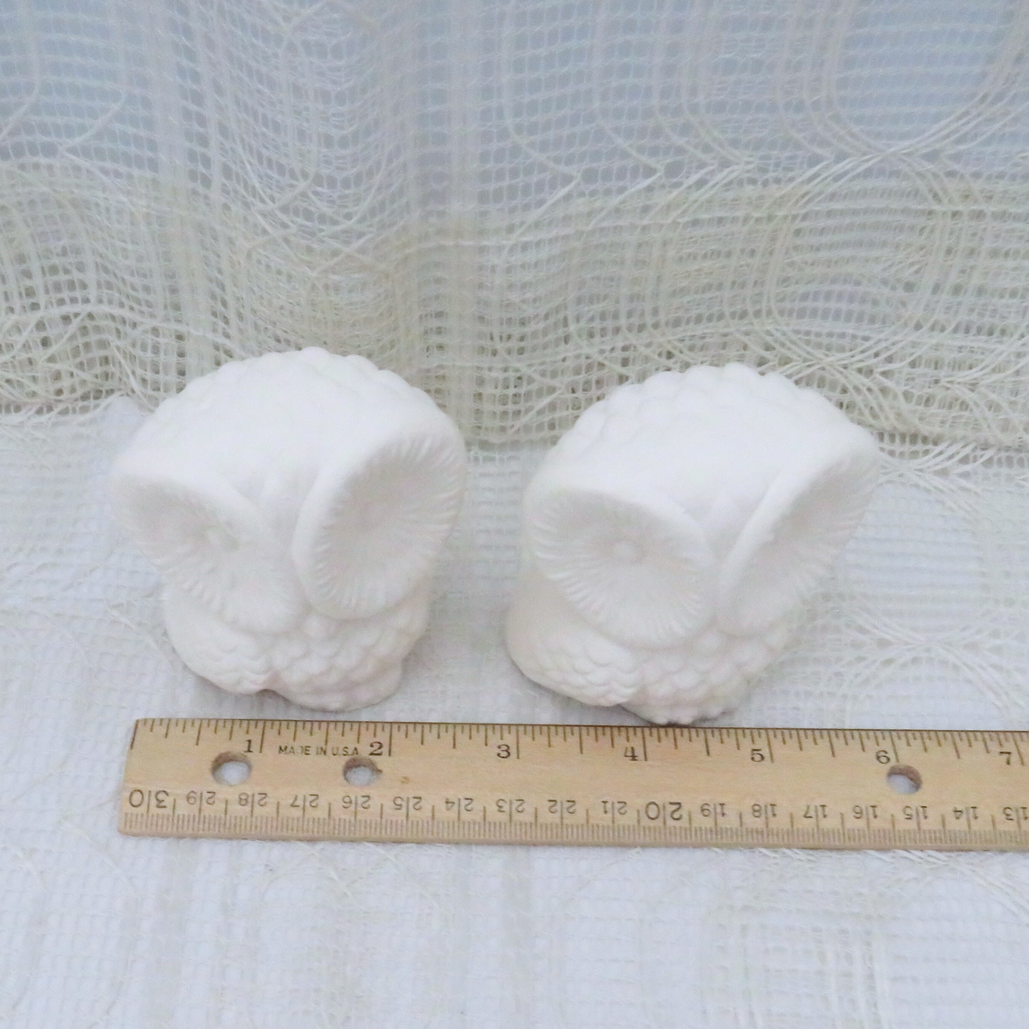 Ready to Paint Handmade Ceramic Owl Figurines, Unpainted Bisque Ceramics to Paint, Owl Statues, Paintable Ceramics, Owl Lover Gift