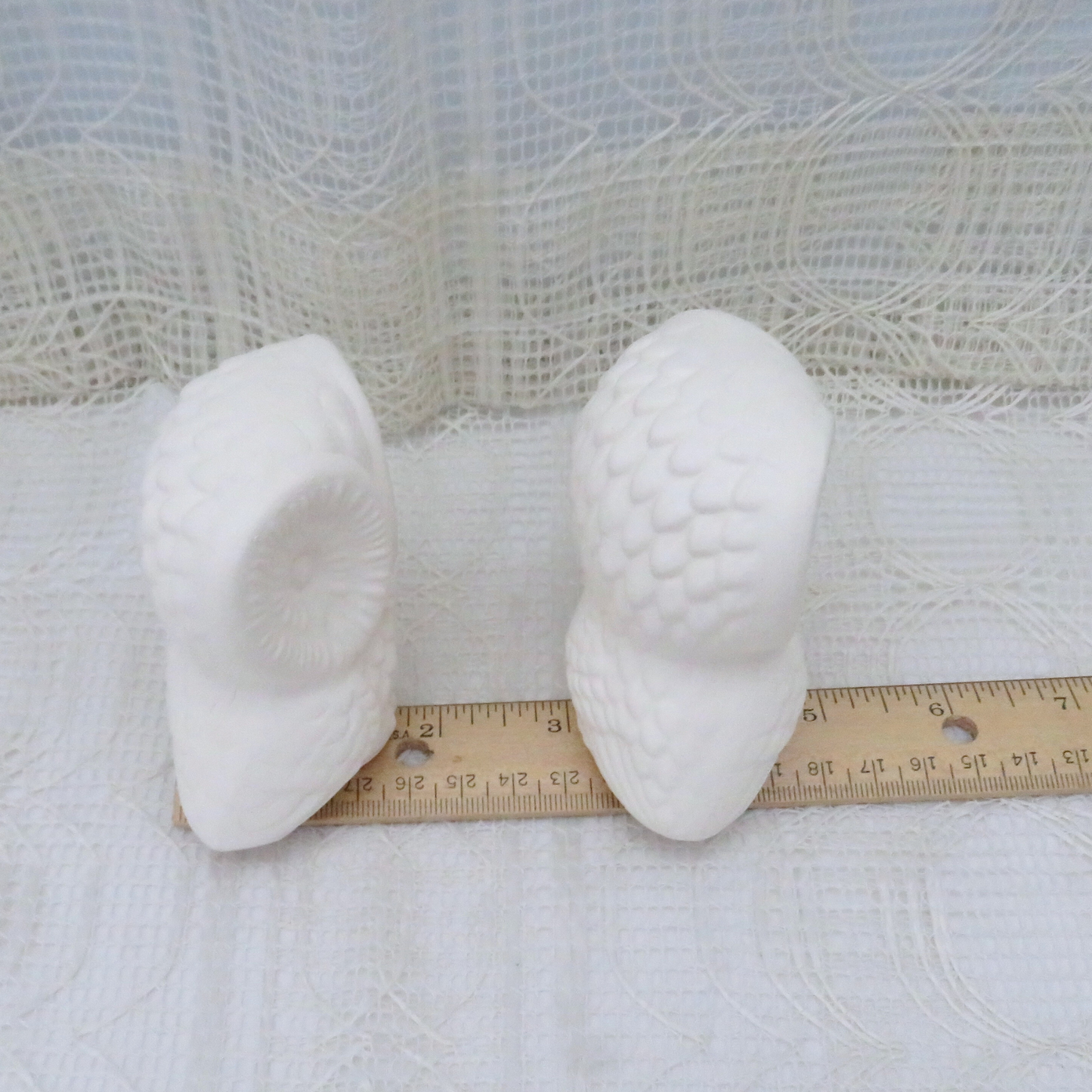 Ready to Paint Handmade Ceramic Owl Figurines, Unpainted Bisque Ceramics to Paint, Owl Statues, Paintable Ceramics, Owl Lover Gift