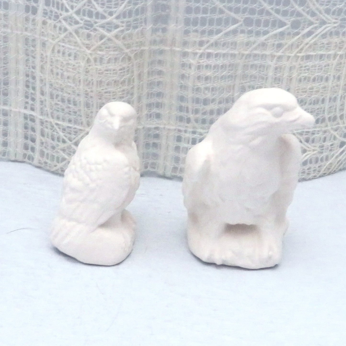 Unpainted Ceramic Bisque Eagle Figurines, Ready to Paint Eagle Statues, Bisqueware, Ceramics To Paint, Paintable Ceramics, Eagle Decor