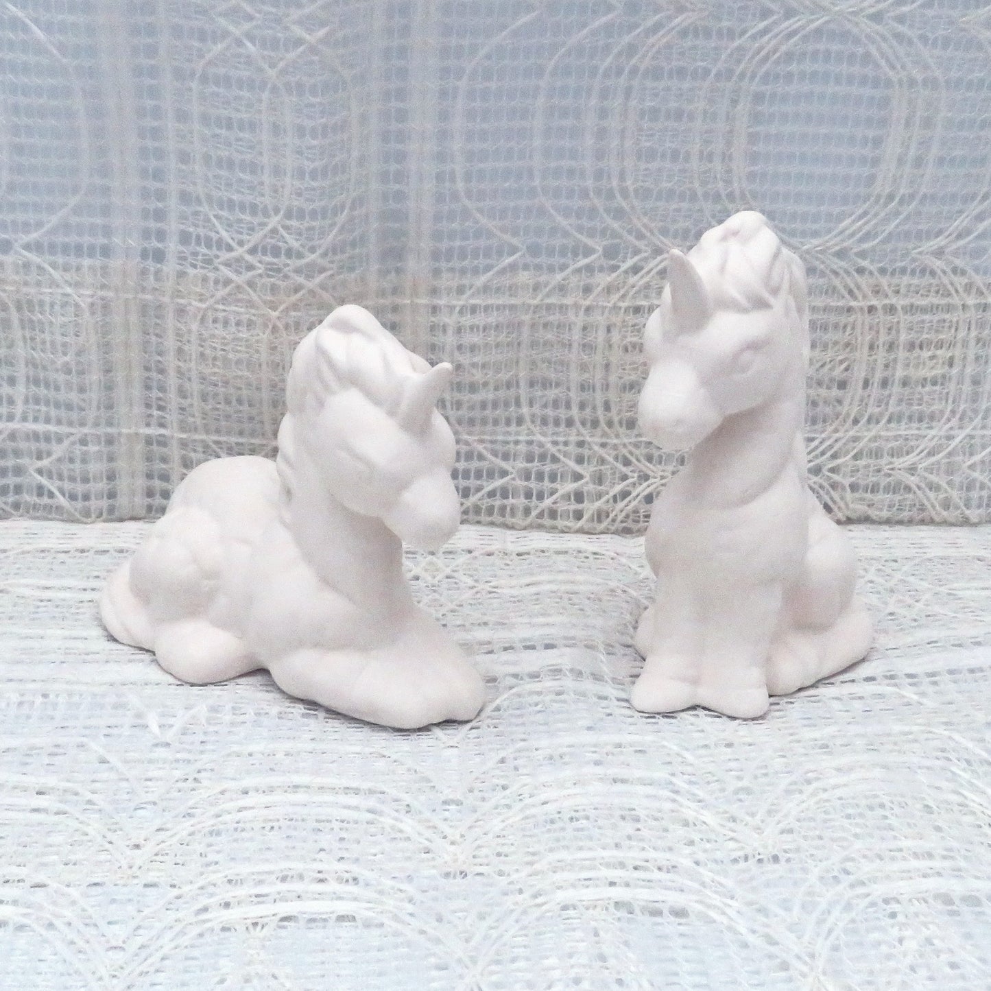 Unpainted Ceramic Unicorn Figurine, Ready to Paint, Unicorn Statue, Unicorn Decor, Paintable Ceramics, Ceramics to Paint, Unicorn Gift