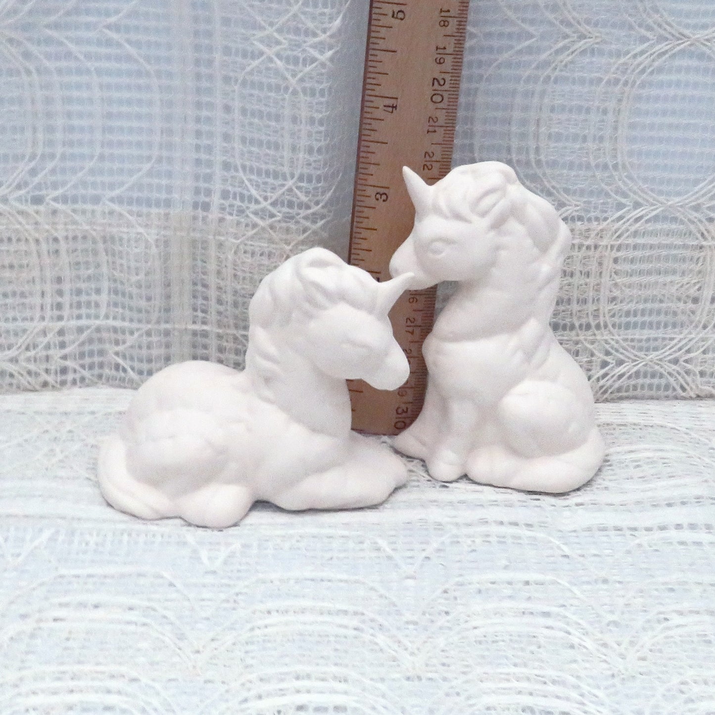 Unpainted Ceramic Unicorn Figurine, Ready to Paint, Unicorn Statue, Unicorn Decor, Paintable Ceramics, Ceramics to Paint, Unicorn Gift