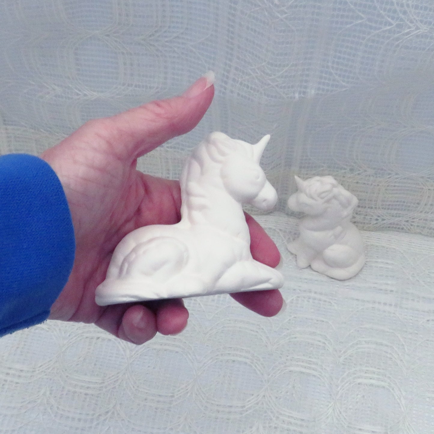 Unpainted Ceramic Unicorn Figurine, Ready to Paint, Unicorn Statue, Unicorn Decor, Paintable Ceramics, Ceramics to Paint, Unicorn Gift
