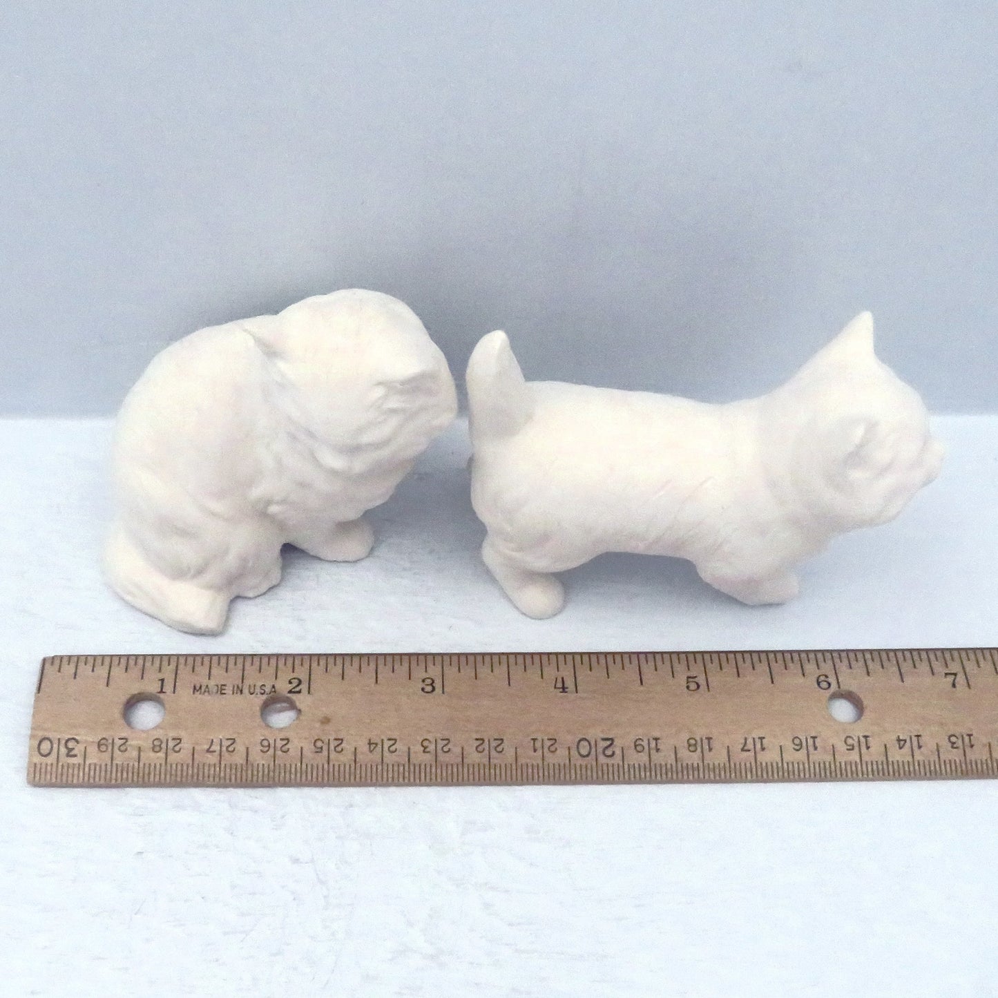 Unpainted Ceramic Cat Figurines / Bisqueware Cat Statues / Ready to Paint Ceramic Cats / Ceramics to Paint / Paint It Yourself / Cat Decor