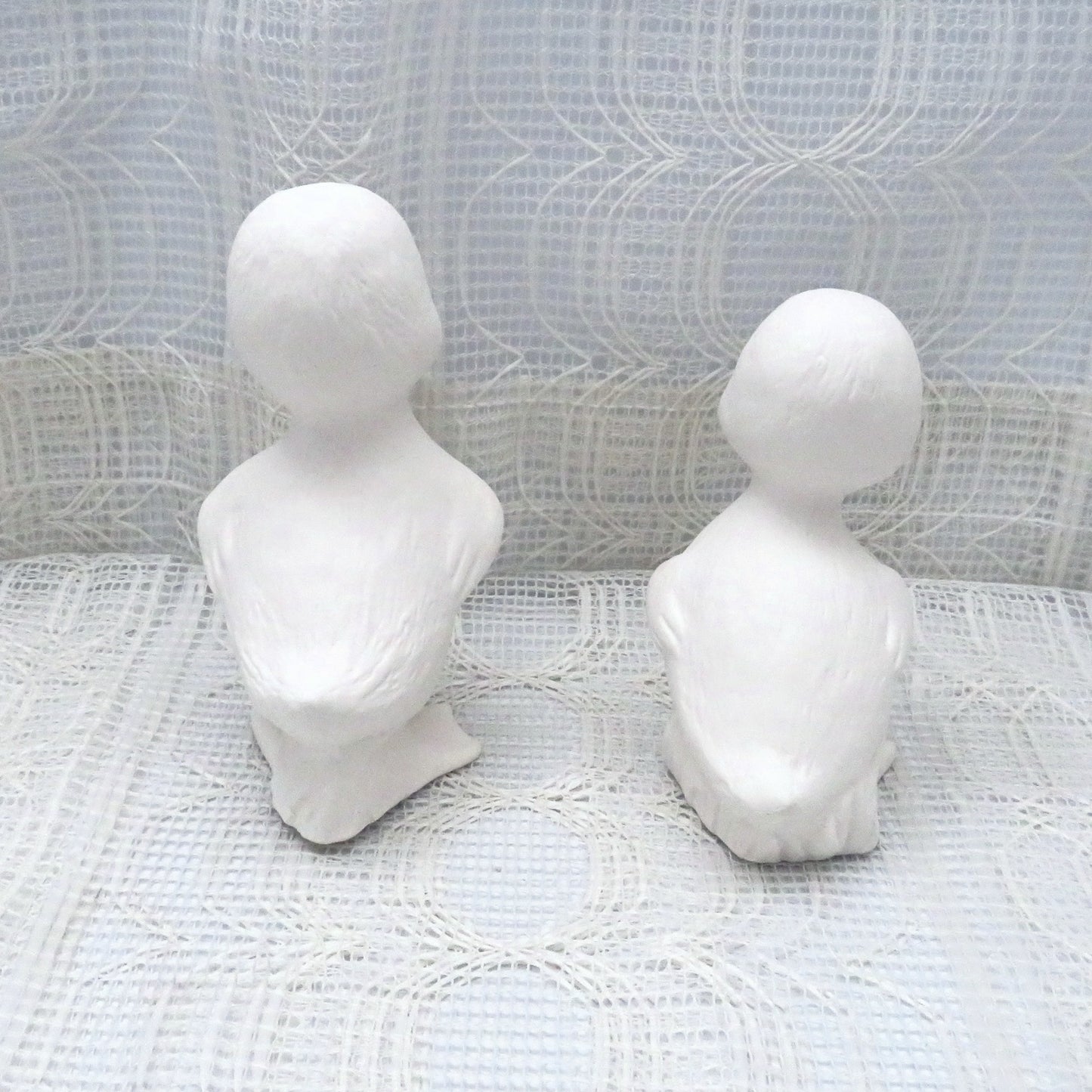 Handmade Ready to Paint Ceramic Duck Figurines, Unpainted Ceramic Duck Statues for Duck Lover Gift