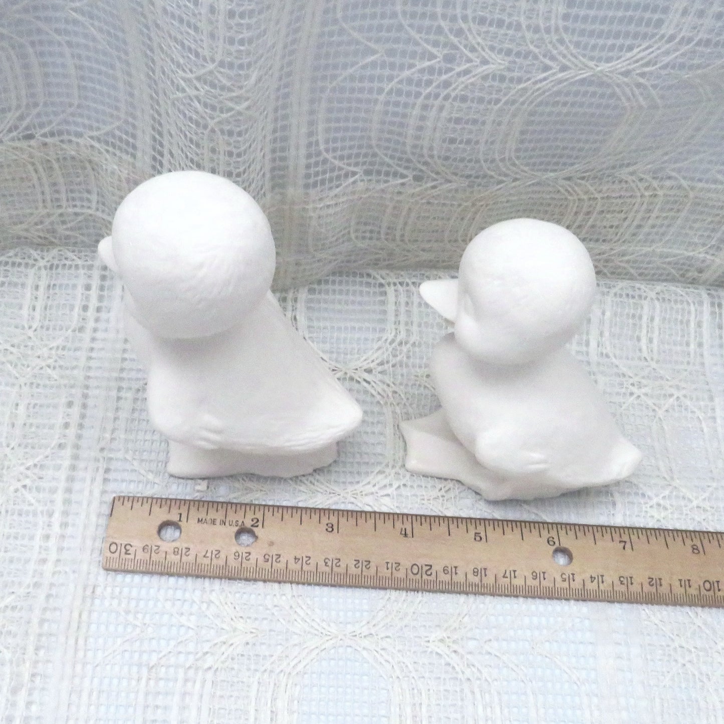 Handmade Ready to Paint Ceramic Duck Figurines, Unpainted Ceramic Duck Statues for Duck Lover Gift