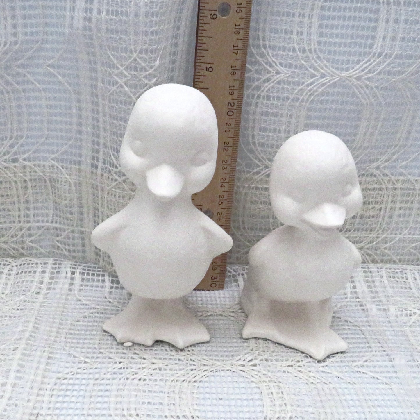 Handmade Ready to Paint Ceramic Duck Figurines, Unpainted Ceramic Duck Statues for Duck Lover Gift