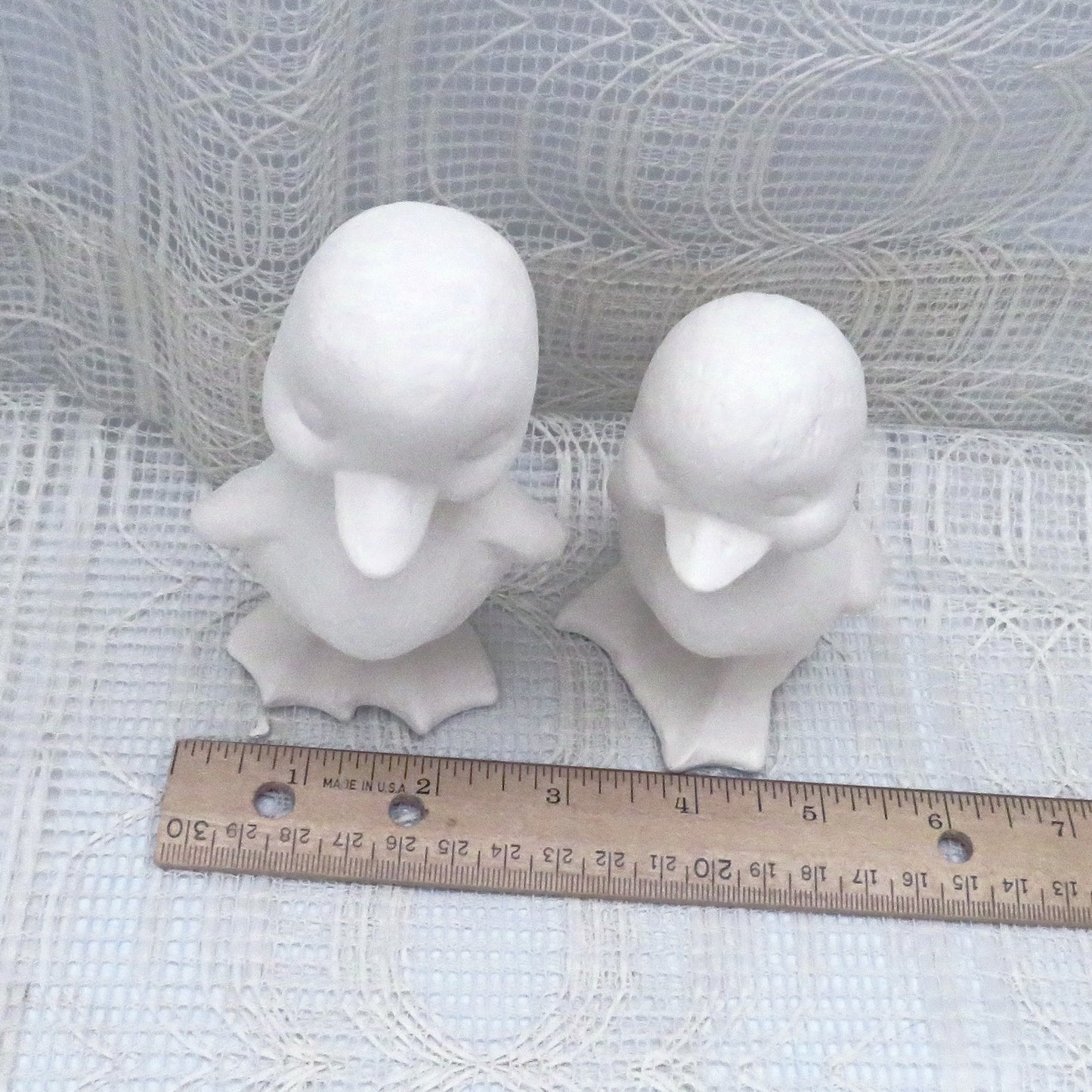 Handmade Ready to Paint Ceramic Duck Figurines, Unpainted Ceramic Duck Statues for Duck Lover Gift