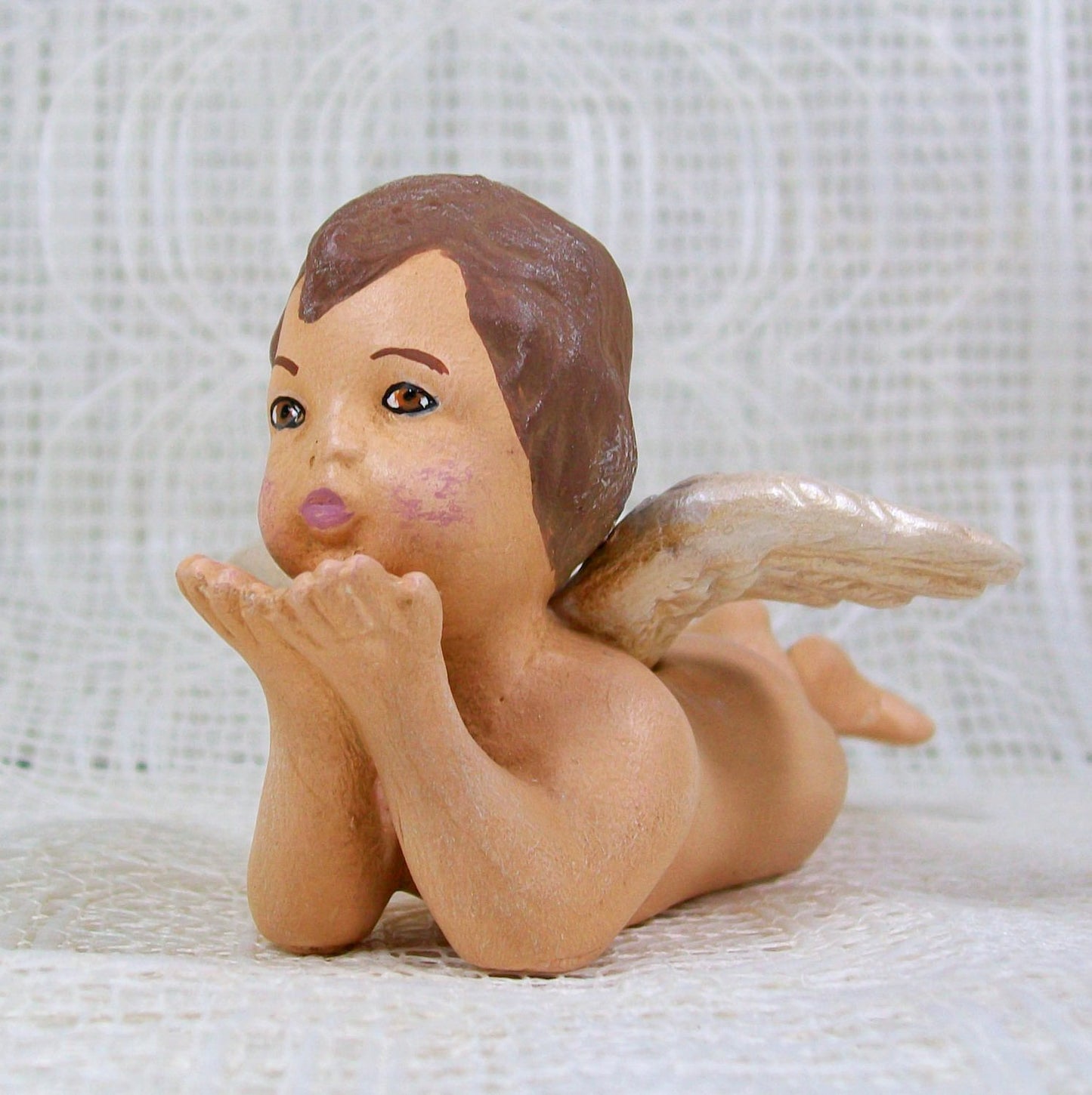 Cherub Angel Statue, Angel Figurine, Angel Decor, Angel Gift, Cherub Figurine, Ceramic Angel, Baptism Gift