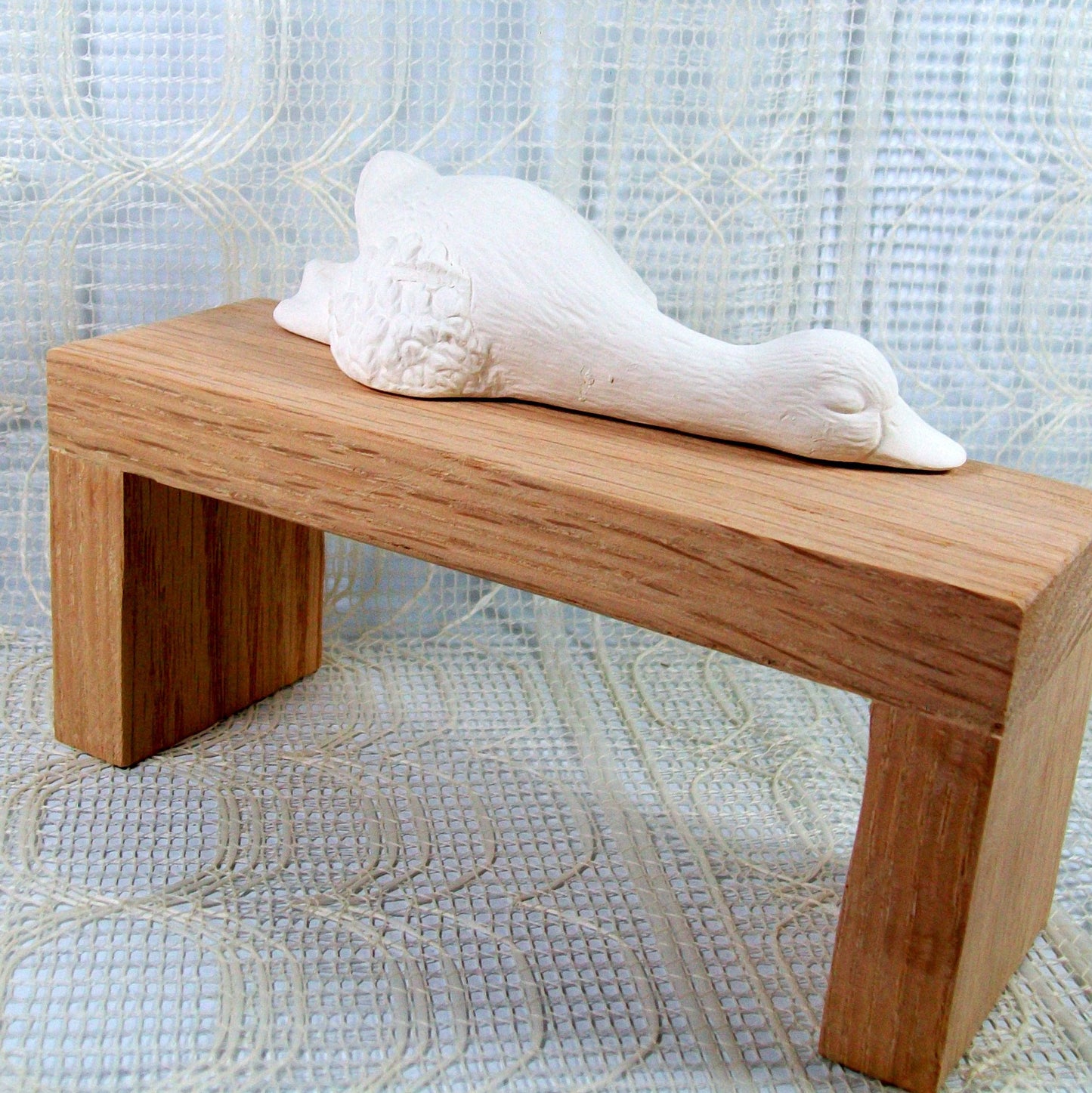 Unpainted Ceramic Duck Figurine / Shelf Duck /Handmade Ceramic Duck Statue / Ceramics to Paint / Ready to Paint / DIY Ceramics / Paintable