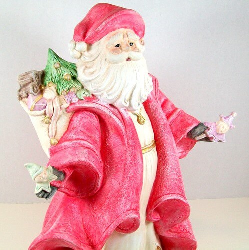 Christmas Santa / Santa Statue / Christmas Decoration / Santa Decor / Holiday Decoration / Christmas Table Decoration