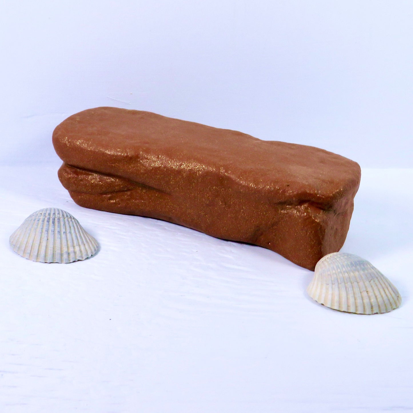 Ceramic Stone Pedestal / Ceramic Pedestal / Brown Pedestal for Display