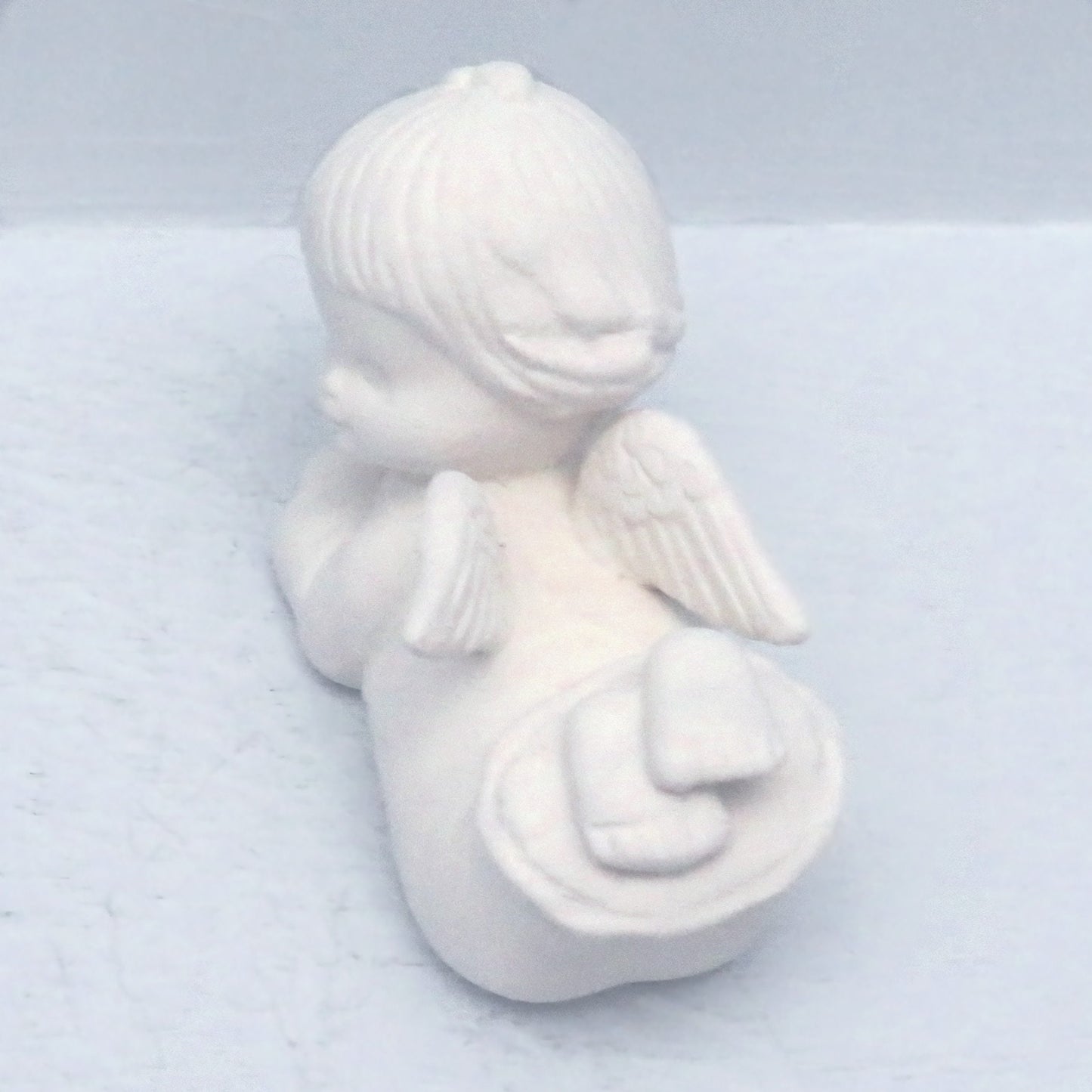 Unpainted Ceramic Bisque Angel Figurine / Angel Statue / Bisque Ware / Ceramics to Paint / Paintable Ceramics / Angel Decor / Angel Gift