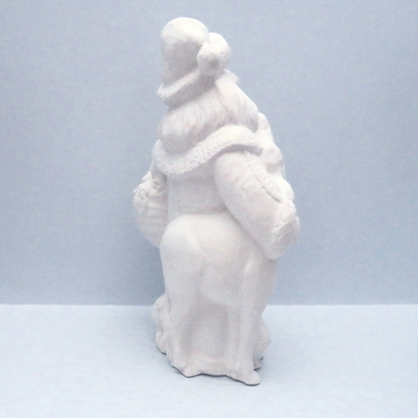 Unpainted Ceramic Bisque Santa Clause Figurine, Santa Statue, Farmer Santa Figurine, Christmas Decor, Santa Decor, Santa With Animals