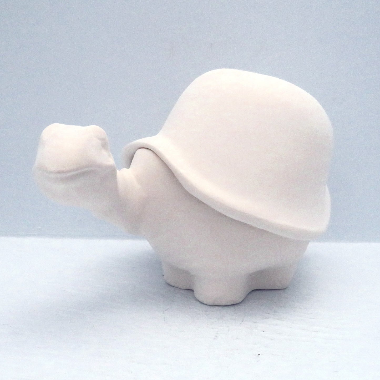 Handmade Ready to Paint Ceramic Bisque Turtle Trinket Dish / Ceramics to Paint / Jewelry Box / Paintable Ceramics / Turtle Figurine Gift