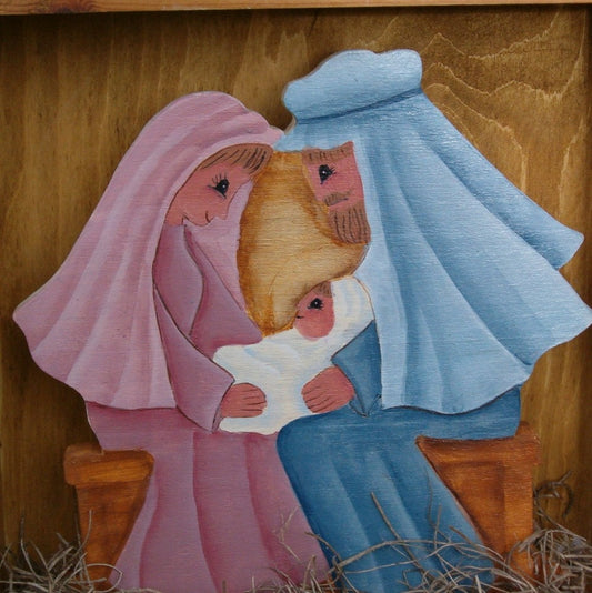 Christmas Nativity Scene | Wooden Nativity Scene | Wooden Manger Scene | Manger Scene Wall Hanging | Inspirational Wall Art