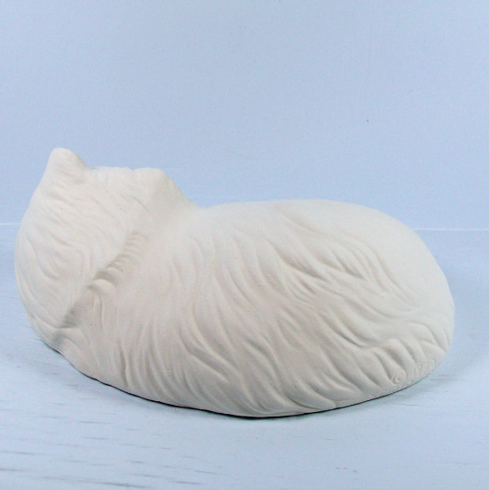 Unpainted Ceramic Kitten Figurine / Kitty Statue / Ceramics to Paint / Cat Decor / Cat Lover Gift / Bisqueware / Paintable Ceramics